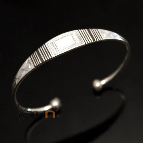 Bracelet en Argent Large Ebène Homme/Femme 15