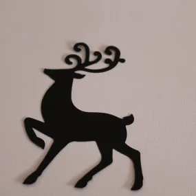 Découpe scrapbooking silhouette  " cerf majestueux de noel   "