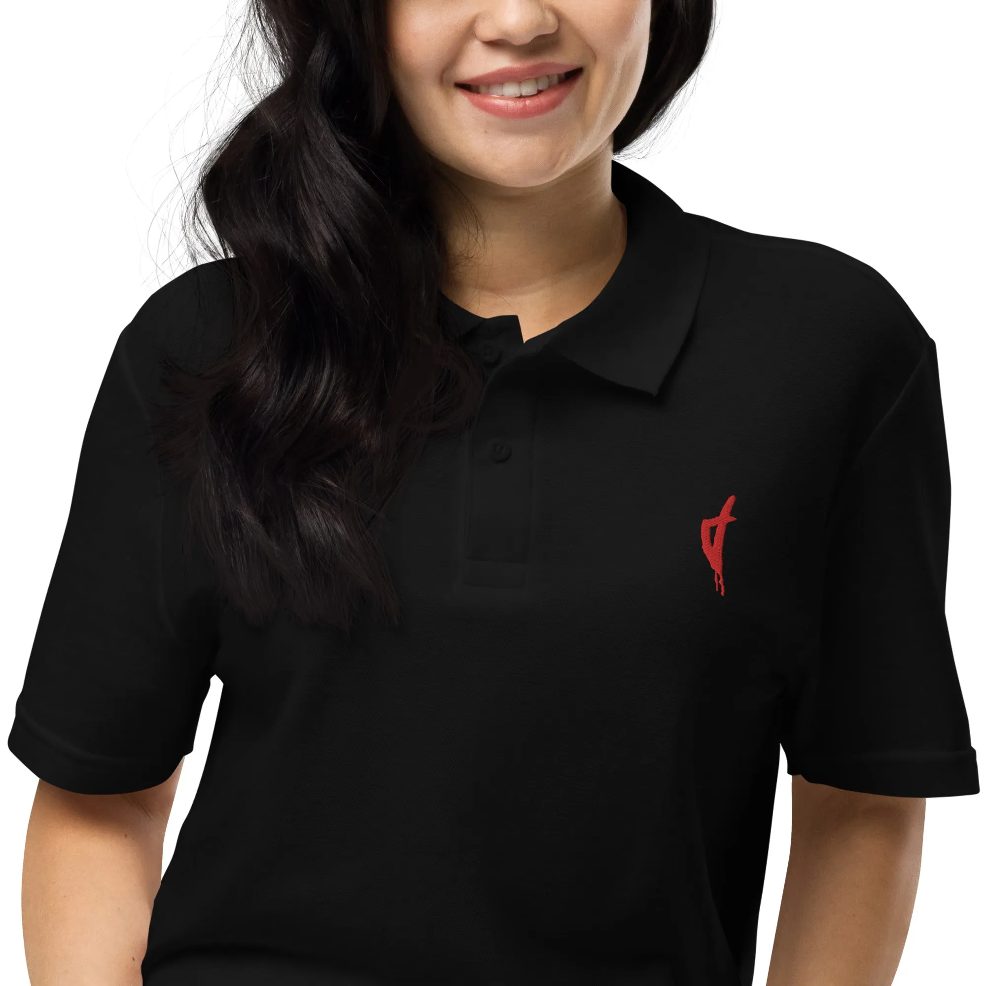 Polo Brodé Unisexe Corse Rouge