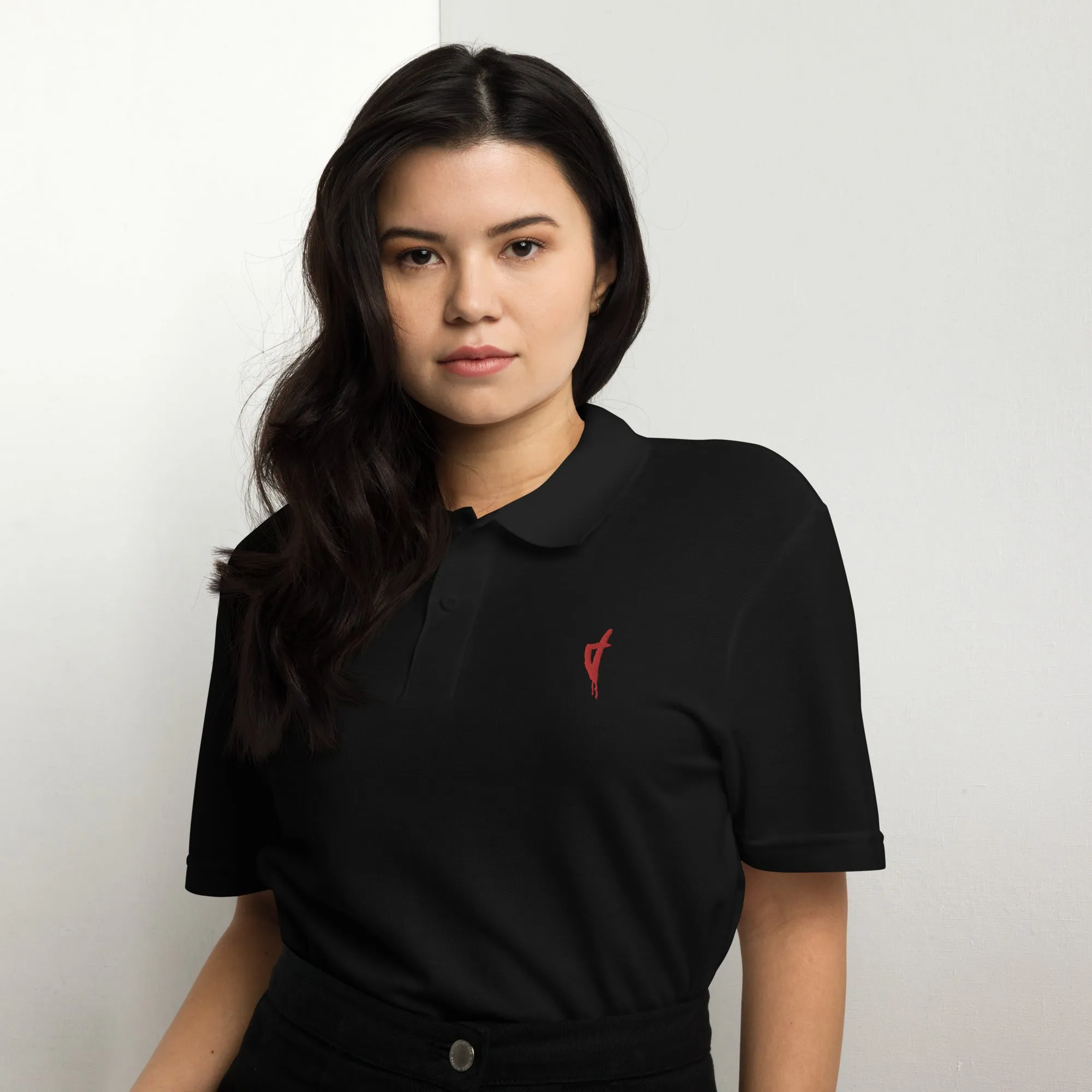 Polo Brodé Unisexe Corse Rouge