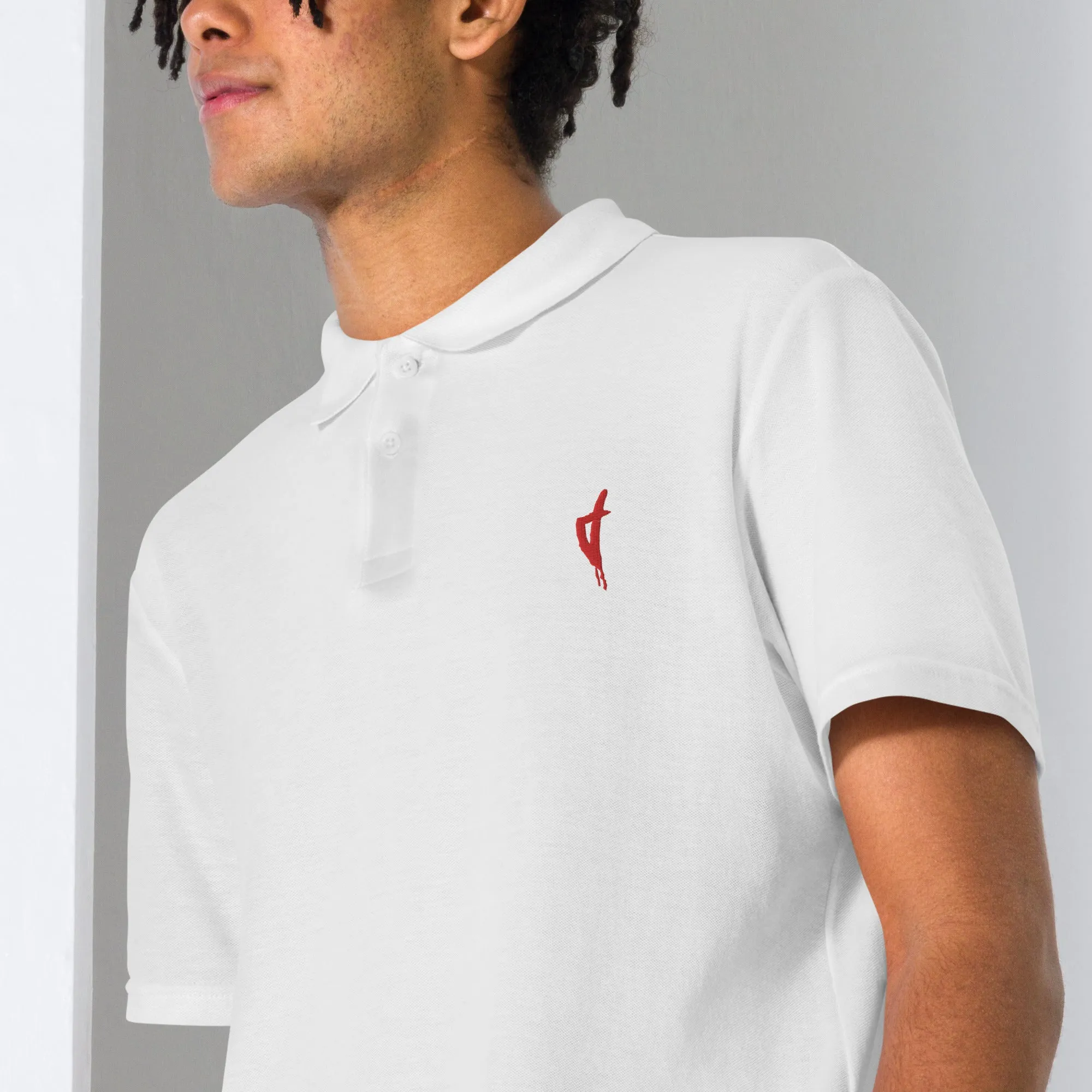 Polo Brodé Unisexe Corse Rouge
