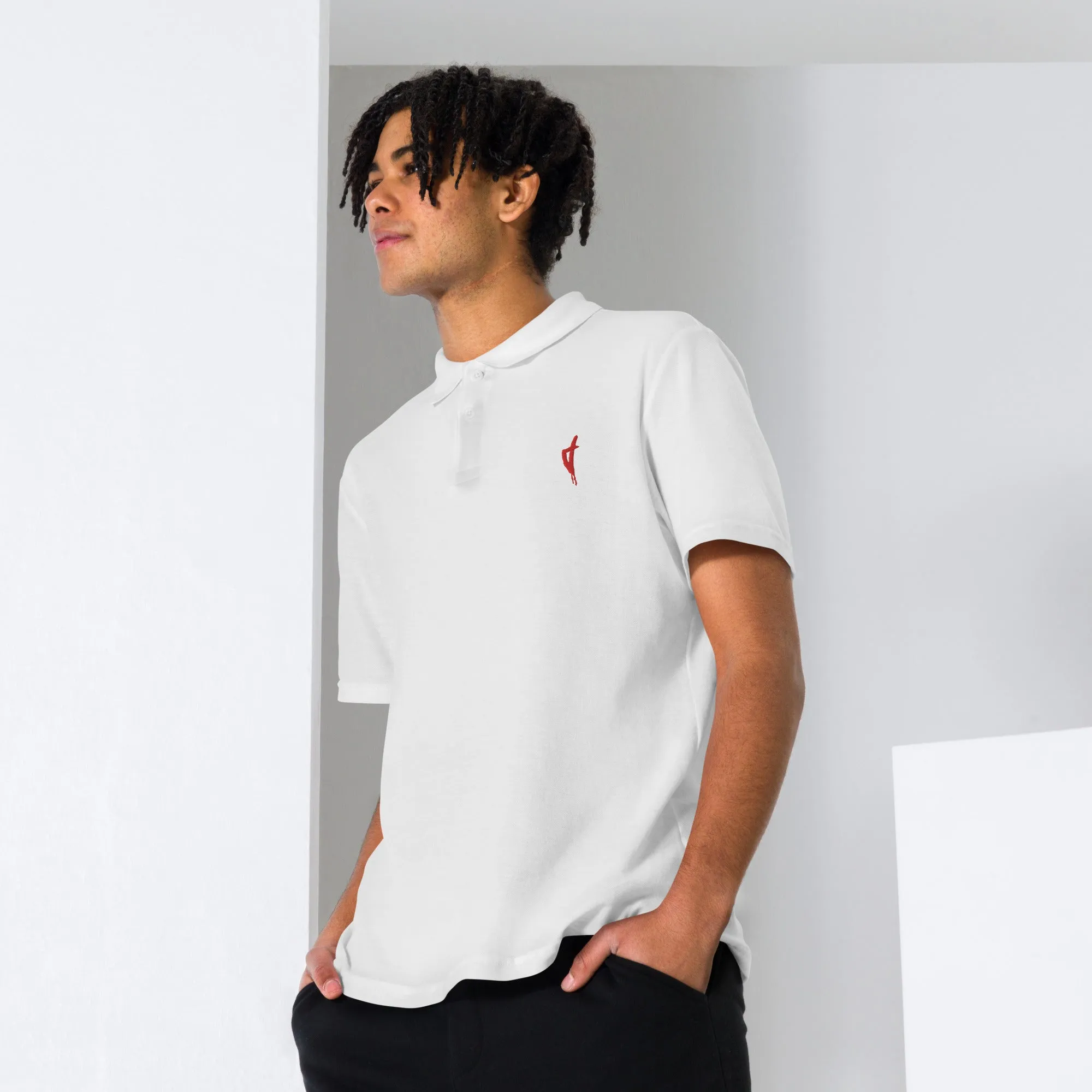 Polo Brodé Unisexe Corse Rouge